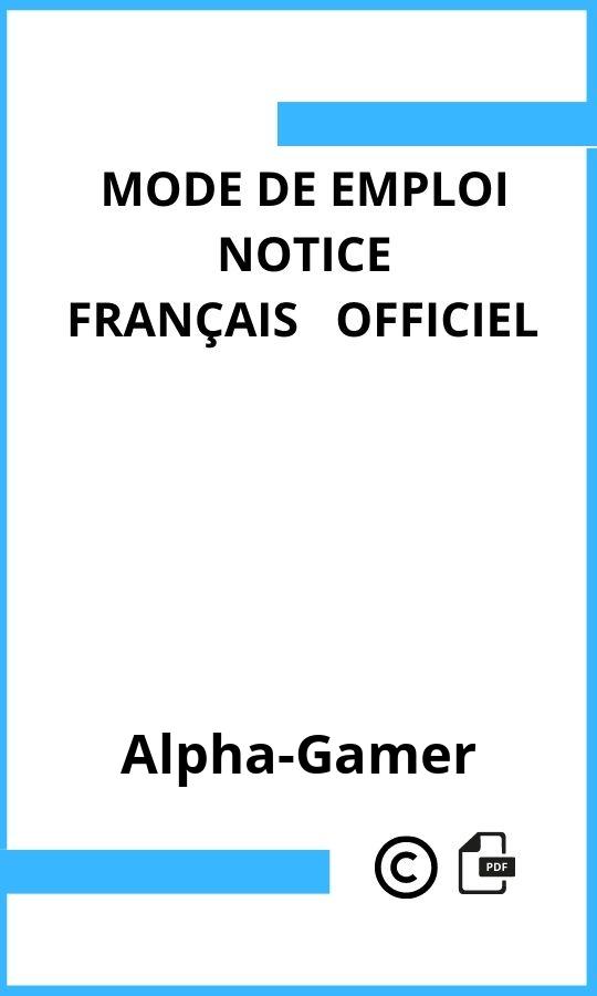  Alpha-Gamer Mode d'emploi Français