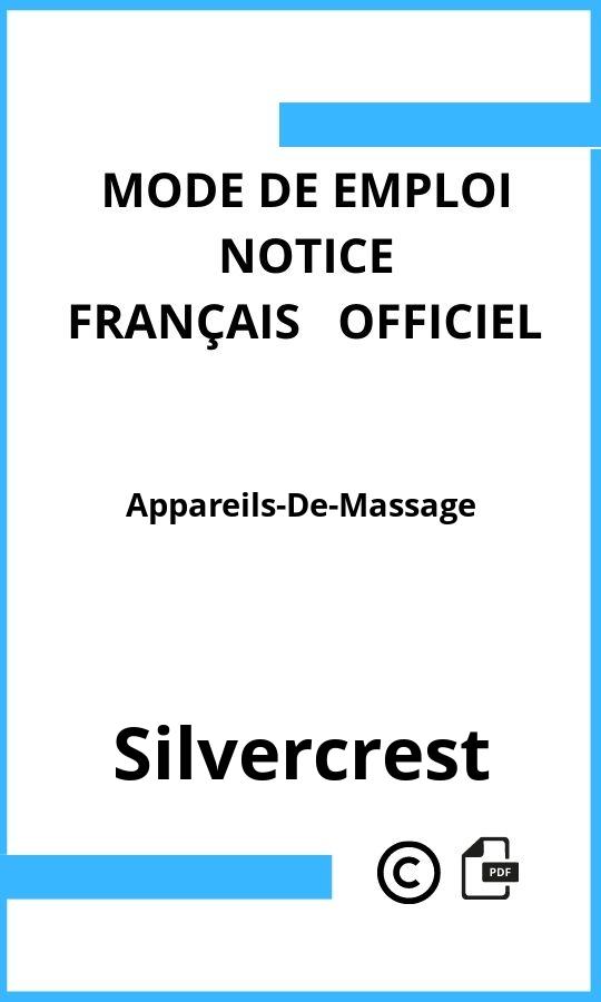 Appareils-De-Massage Silvercrest Mode d'emploi Français