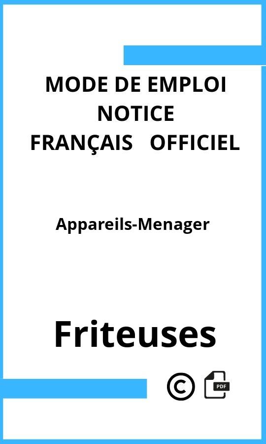 Mode d'emploi four Friteuses Appareils-Menager Français