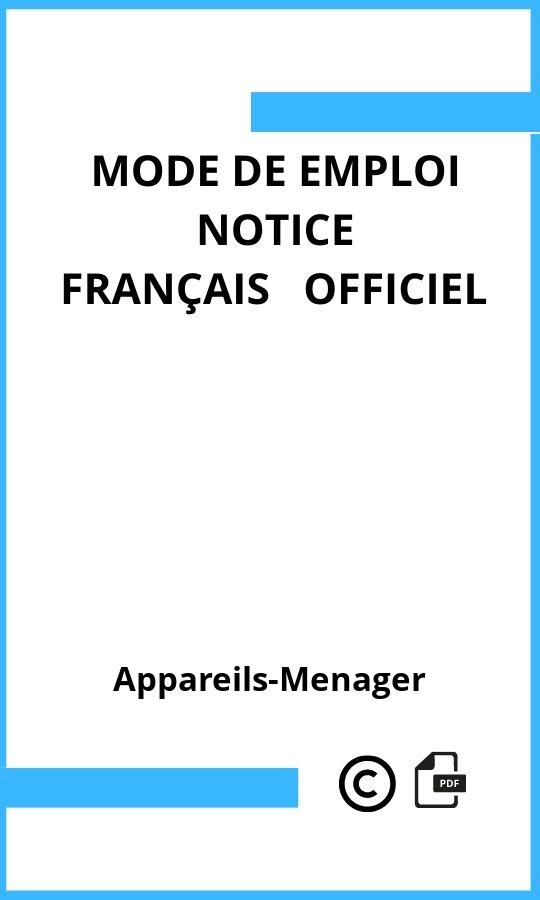 Appareils-Menager  Mode d'emploi Français