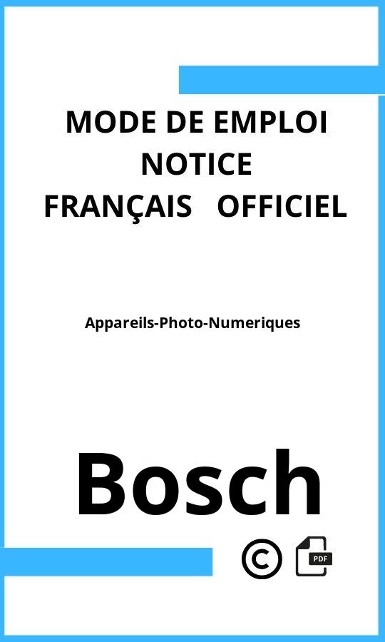 Bosch Appareils-Photo-Numeriques Mode d'emploi Français