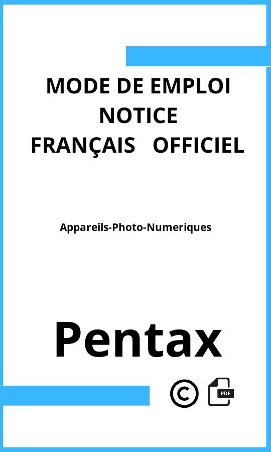 Mode d'emploi four Pentax Appareils-Photo-Numeriques Français