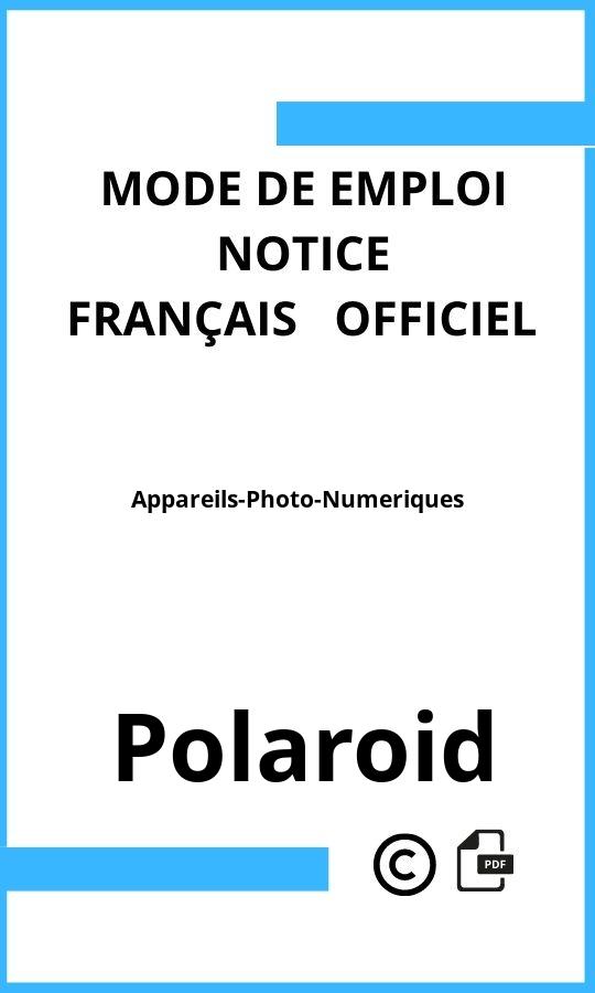 Mode d'emploi four Appareils-Photo-Numeriques Polaroid Français