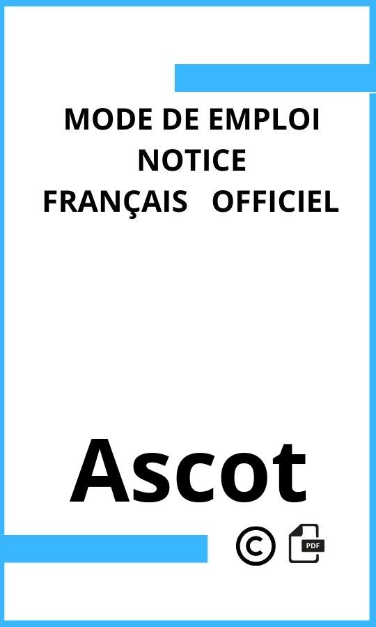  Ascot Mode d'emploi Français