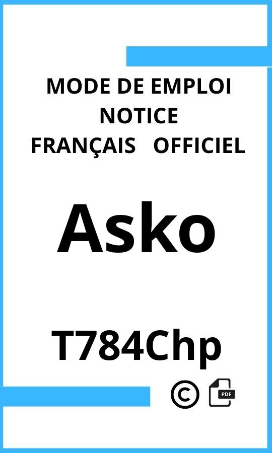 Mode d'emploi four T784Chp Asko Français