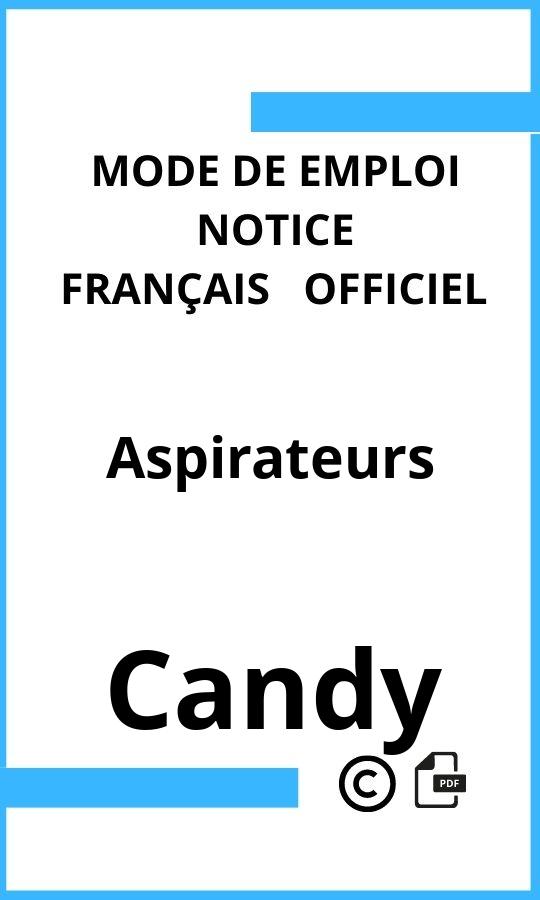 Candy Aspirateurs Mode d'emploi Français