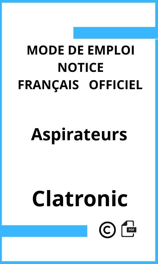 Mode d'emploi four Clatronic Aspirateurs Français