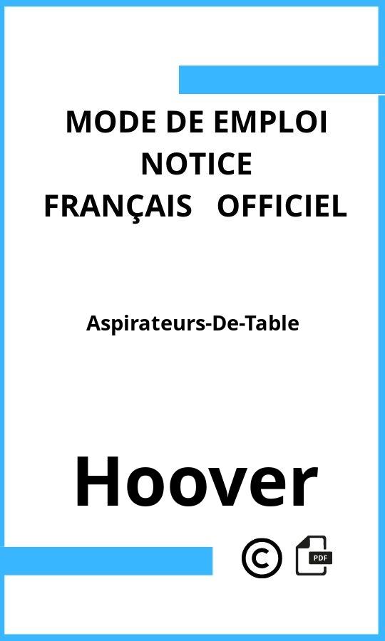 Mode d'emploi four Aspirateurs-De-Table Hoover Français