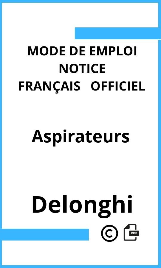 Aspirateurs Delonghi Mode d'emploi Français