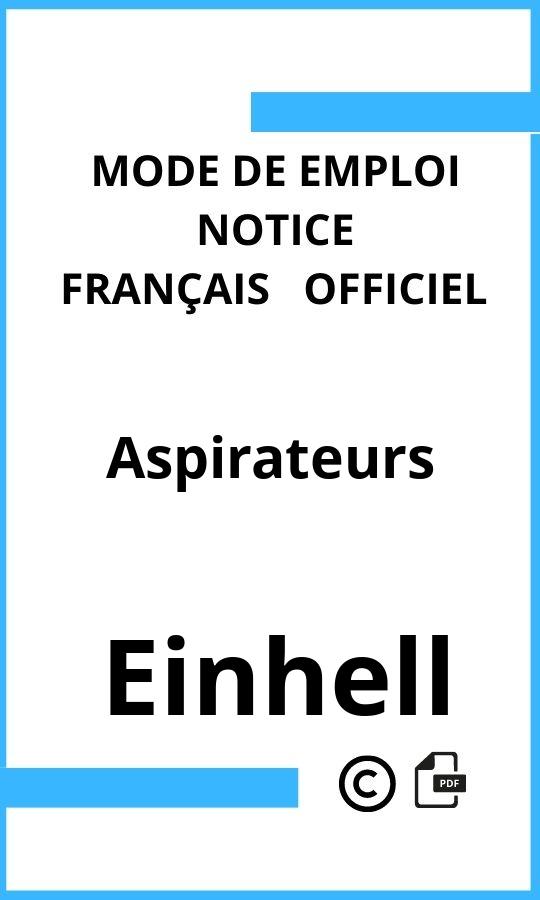 Mode d'emploi four Aspirateurs Einhell Français