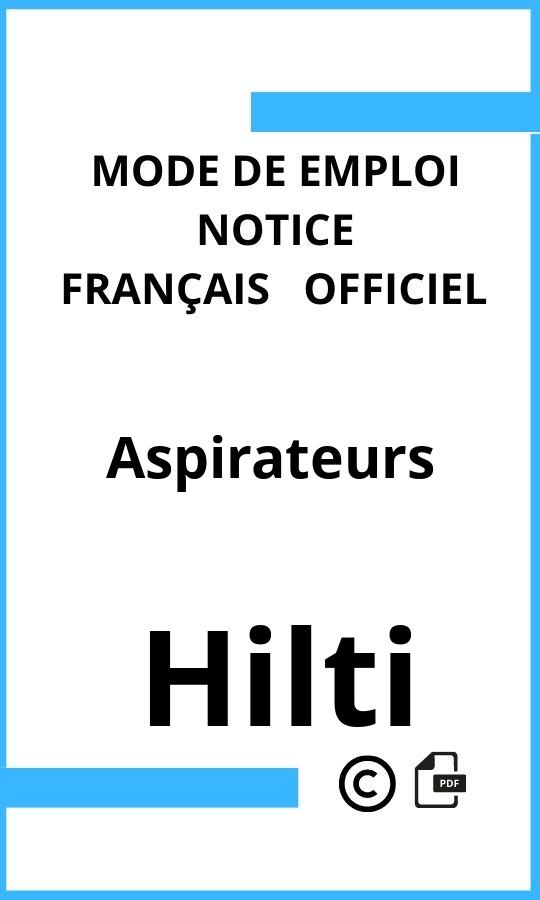 Mode d'emploi four Hilti Aspirateurs Français