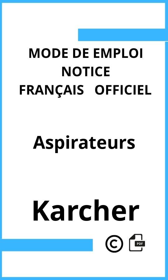 Aspirateurs Karcher Mode d'emploi Français