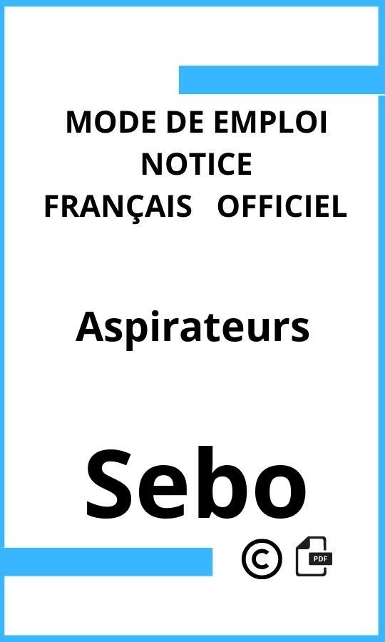 Mode d'emploi four Sebo Aspirateurs Français