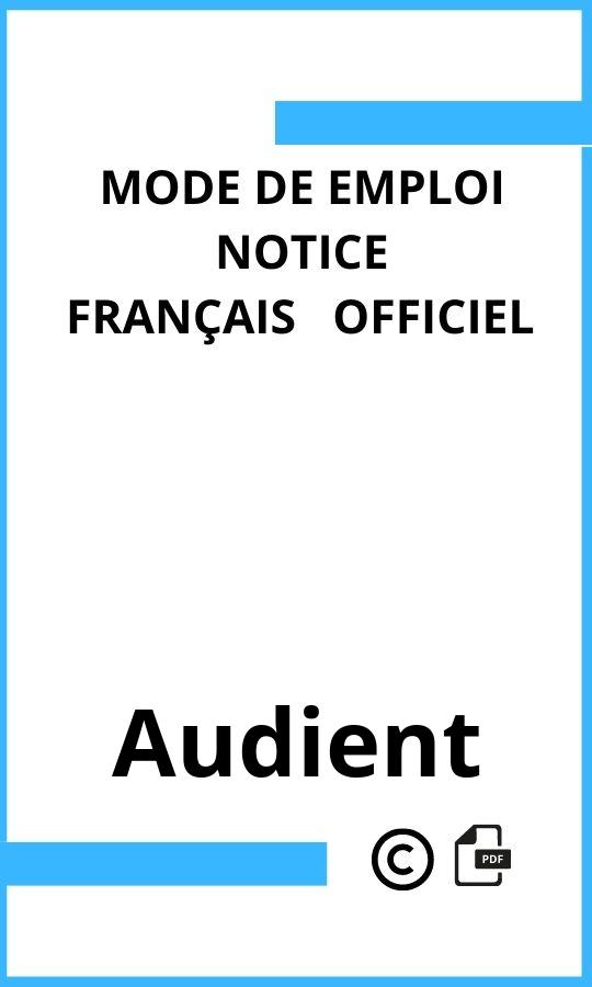 Mode d'emploi four  Audient Français