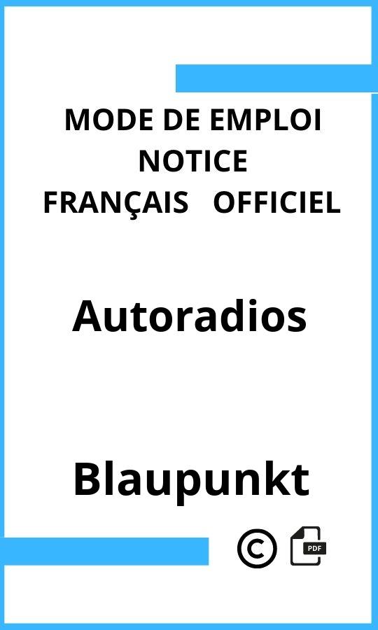 Mode d'emploi four Blaupunkt Autoradios Français