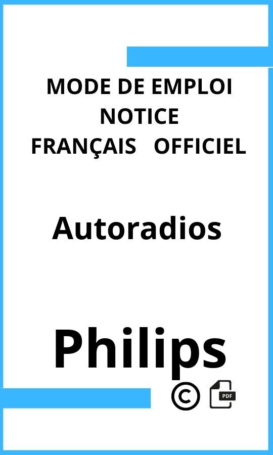 Autoradios Philips Mode d'emploi Français