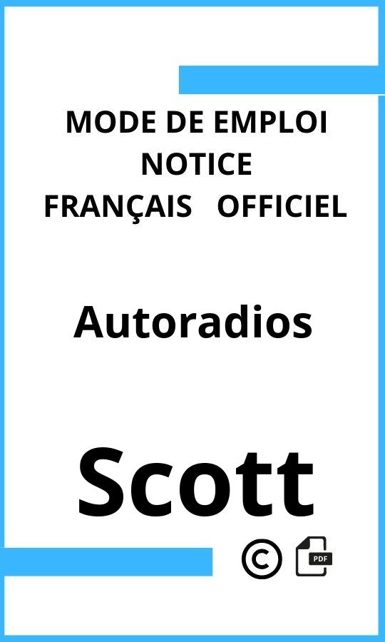 Scott Autoradios Mode d'emploi Français