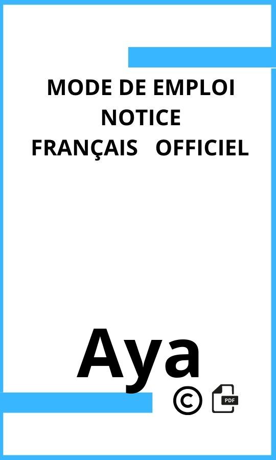 Mode d'emploi four Aya  Français