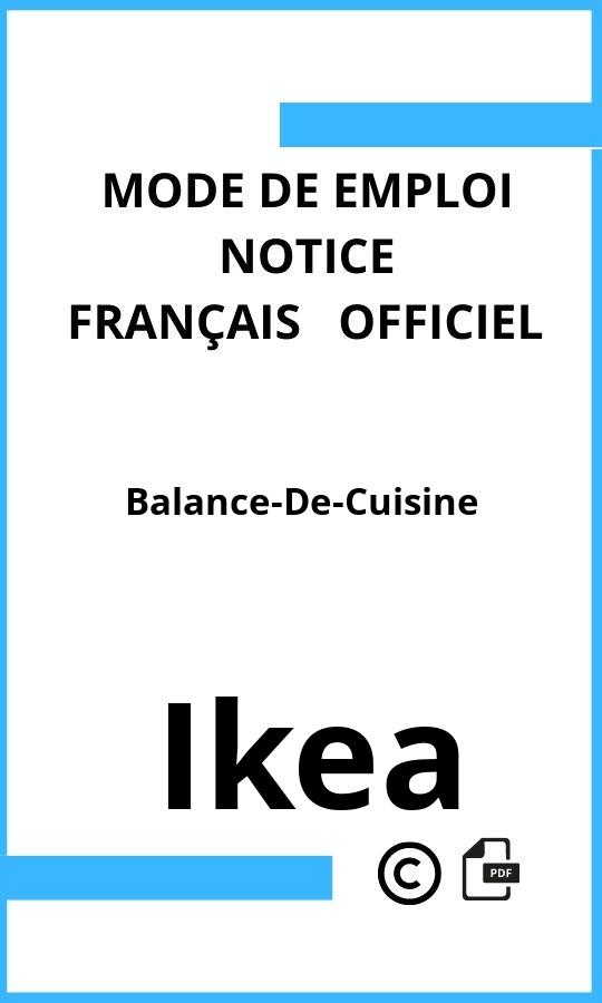 Ikea Balance-De-Cuisine Mode d'emploi Français