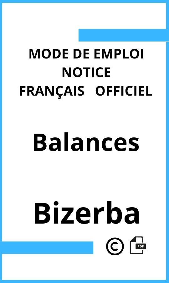 Balances Bizerba Mode d'emploi Français