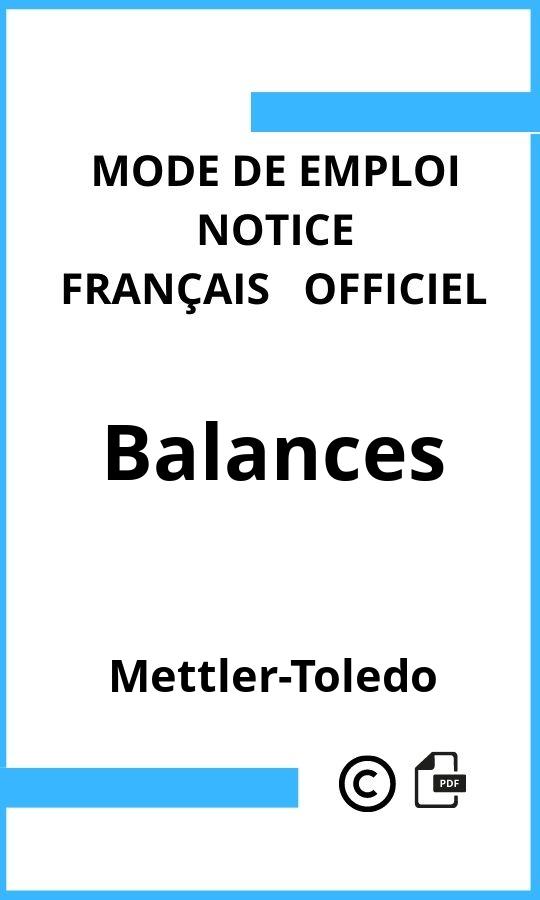 Mode d'emploi four Balances Mettler-Toledo Français