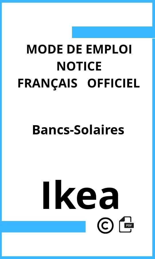 Bancs-Solaires Ikea Mode d'emploi Français