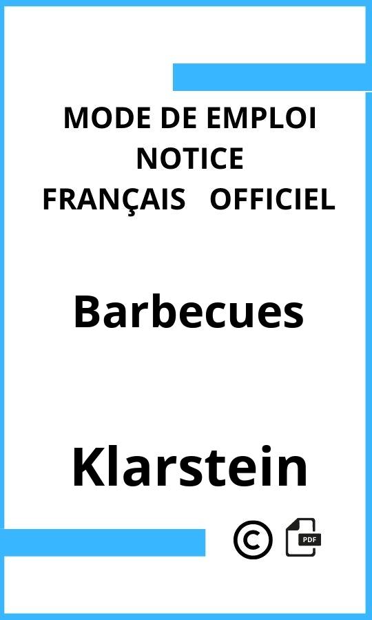 Mode d'emploi four Barbecues Klarstein Français