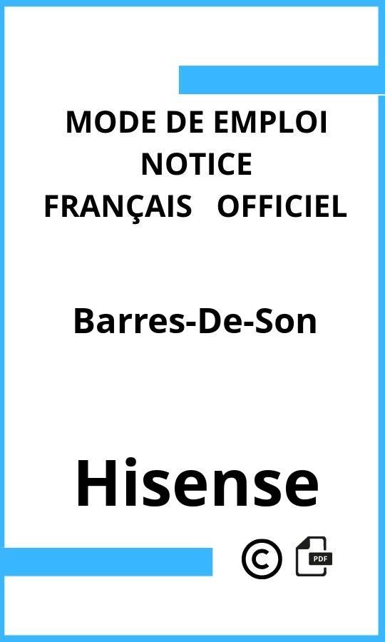 Hisense Barres-De-Son Mode d'emploi Français