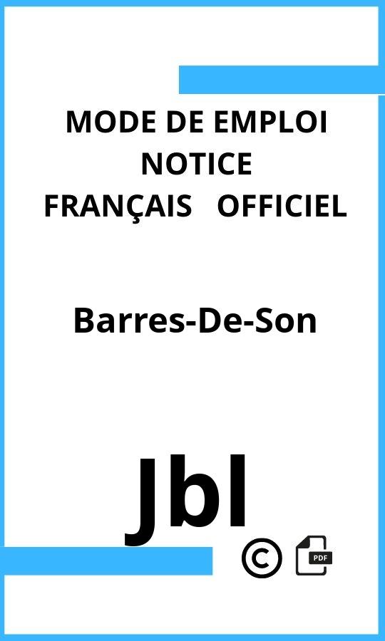 Barres-De-Son Jbl Mode d'emploi Français