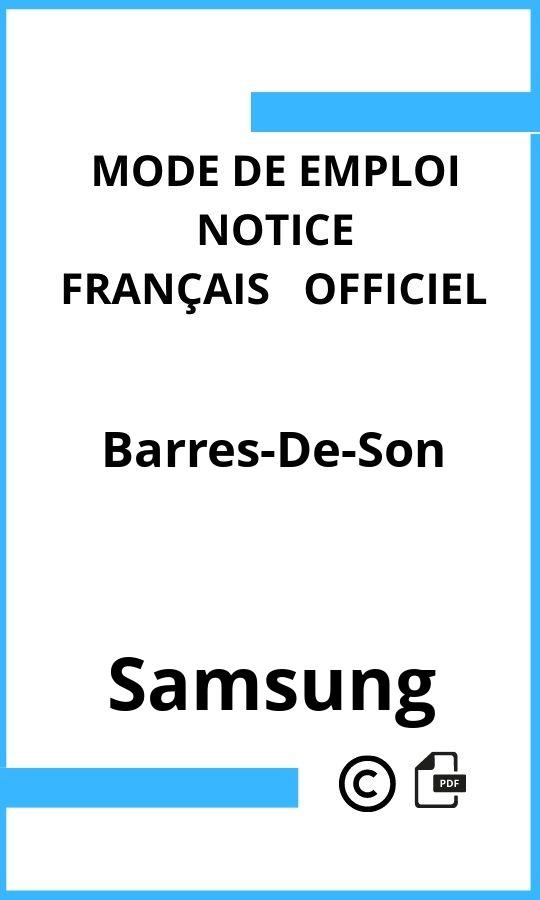 Mode d'emploi four Samsung Barres-De-Son Français