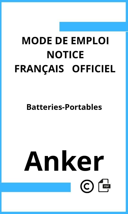 Mode d'emploi four Anker Batteries-Portables Français