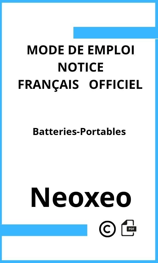 Batteries-Portables Neoxeo Mode d'emploi Français