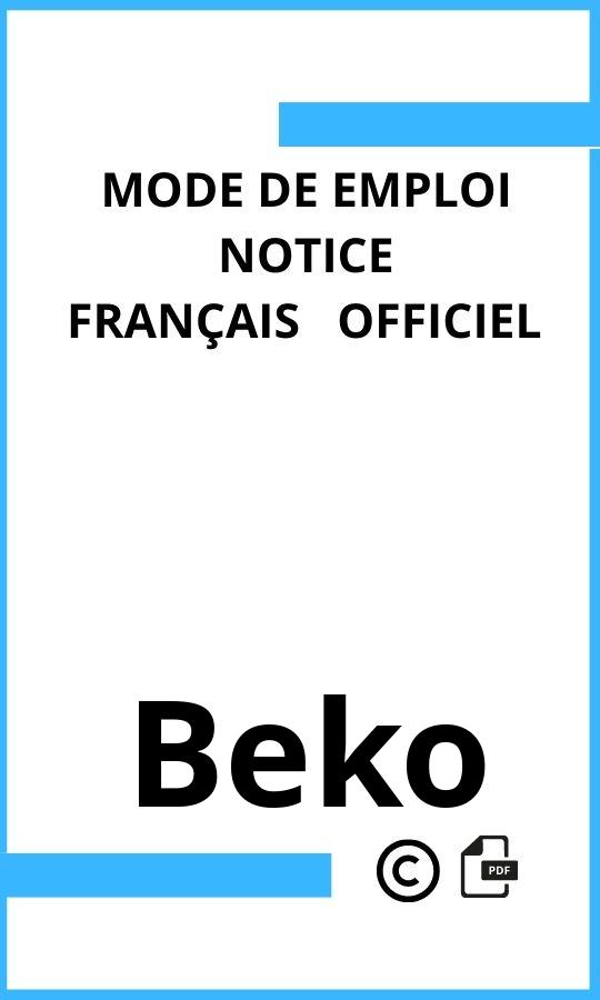 Mode d'emploi four  Beko Français