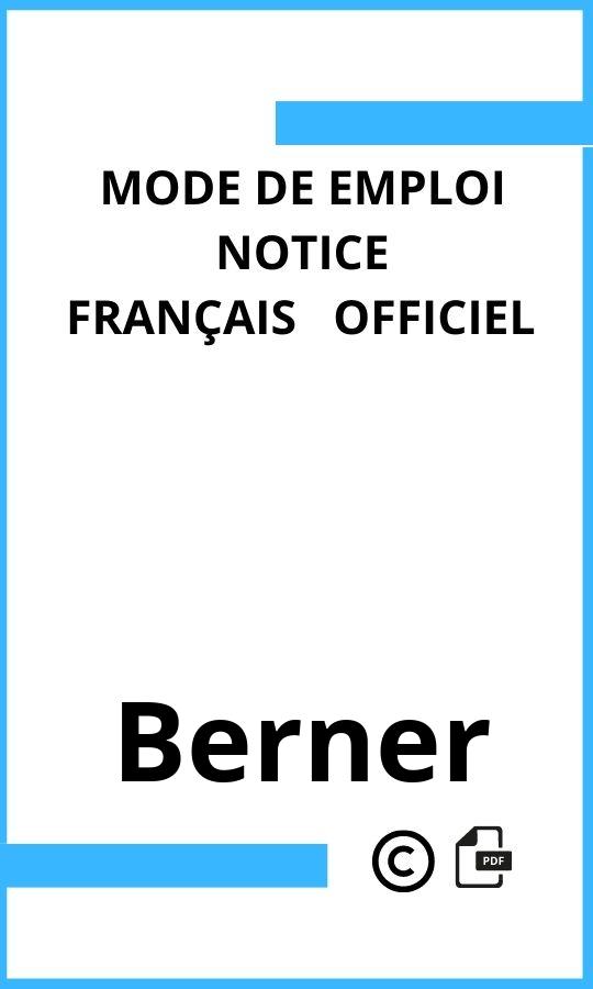 Mode d'emploi four Berner  Français