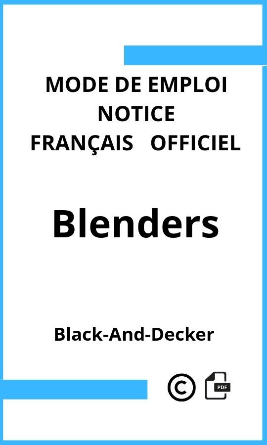 Mode d'emploi four Blenders Black-And-Decker Français