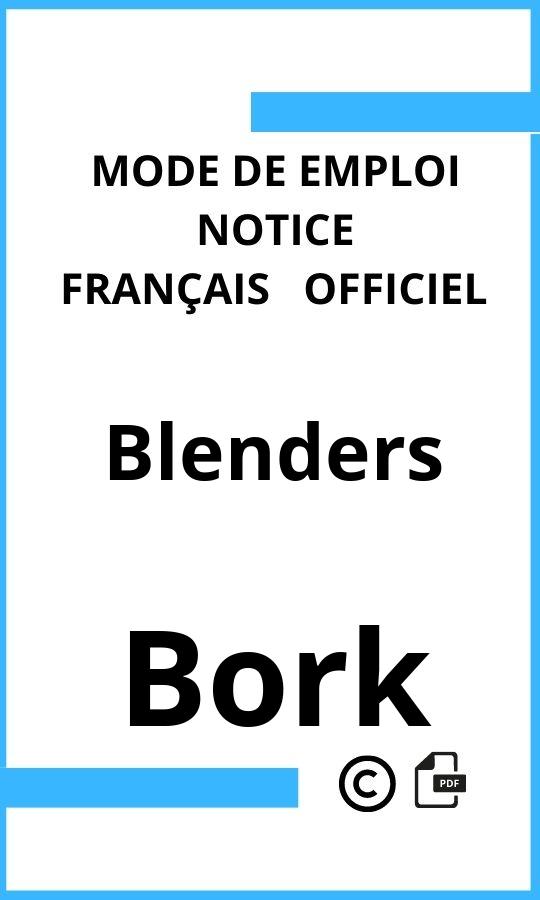 Mode d'emploi four Blenders Bork Français