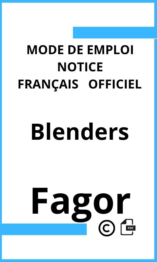 Mode d'emploi four Blenders Fagor Français