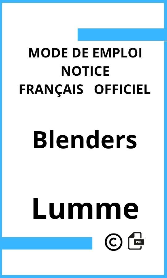 Mode d'emploi four Blenders Lumme Français