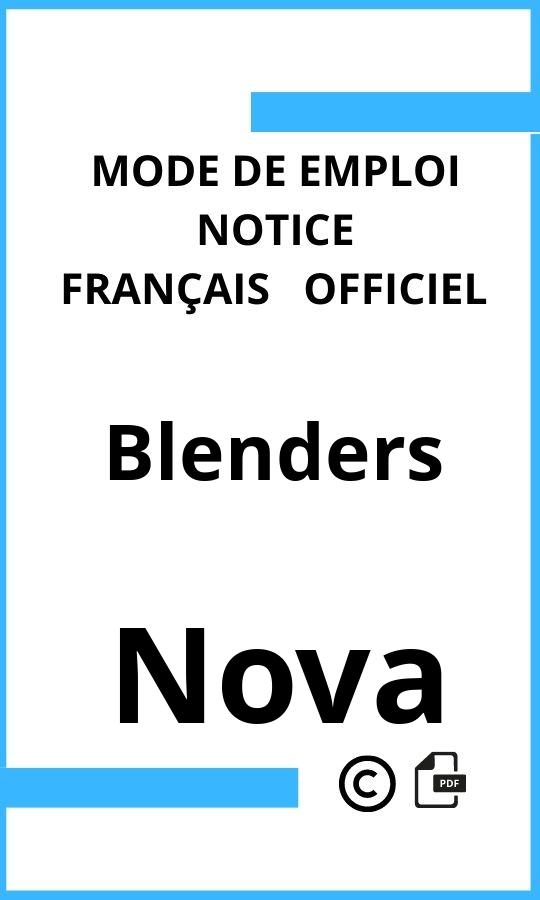 Mode d'emploi four Blenders Nova Français