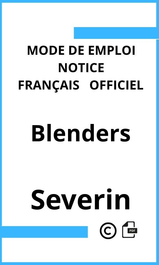 Mode d'emploi four Blenders Severin Français