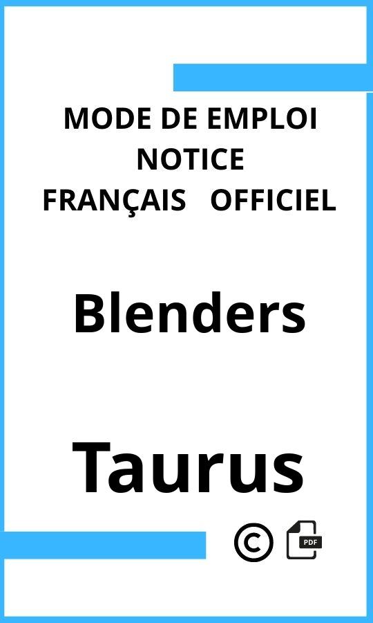 Mode d'emploi four Blenders Taurus Français