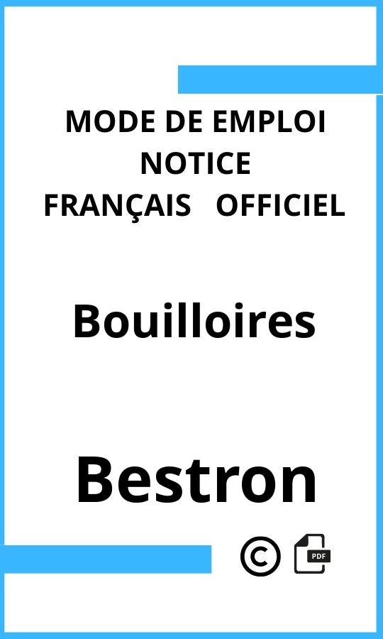 Bouilloires Bestron Mode d'emploi Français