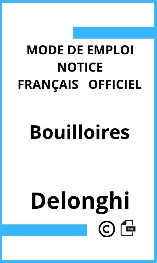 Mode d'emploi four Bouilloires Delonghi Français