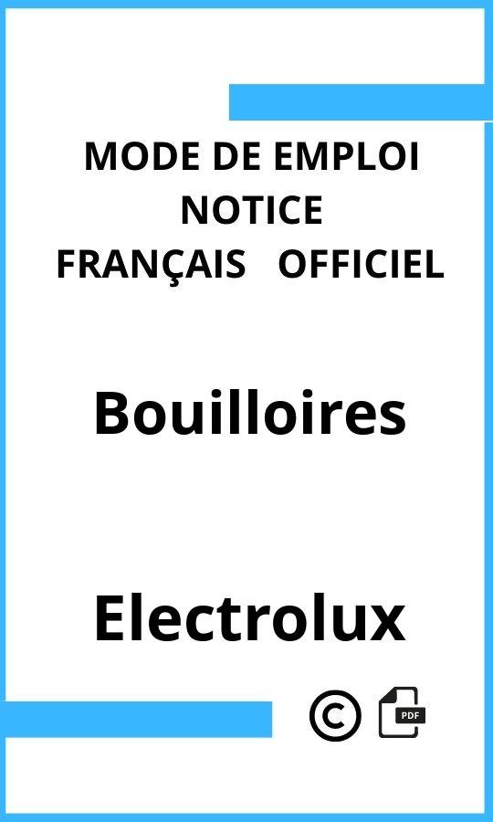 Bouilloires Electrolux Mode d'emploi Français