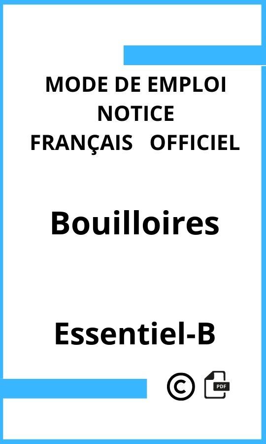 Essentiel-B Bouilloires Mode d'emploi Français