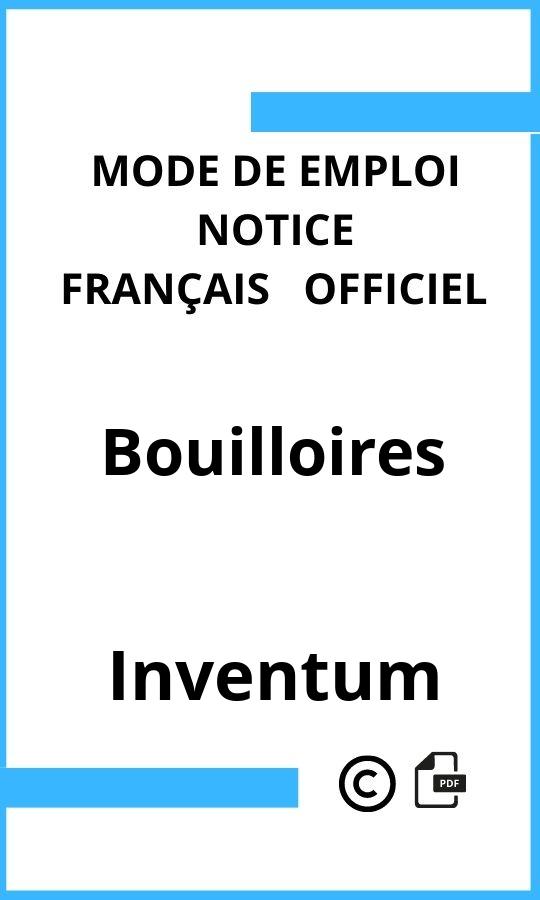 Mode d'emploi four Bouilloires Inventum Français