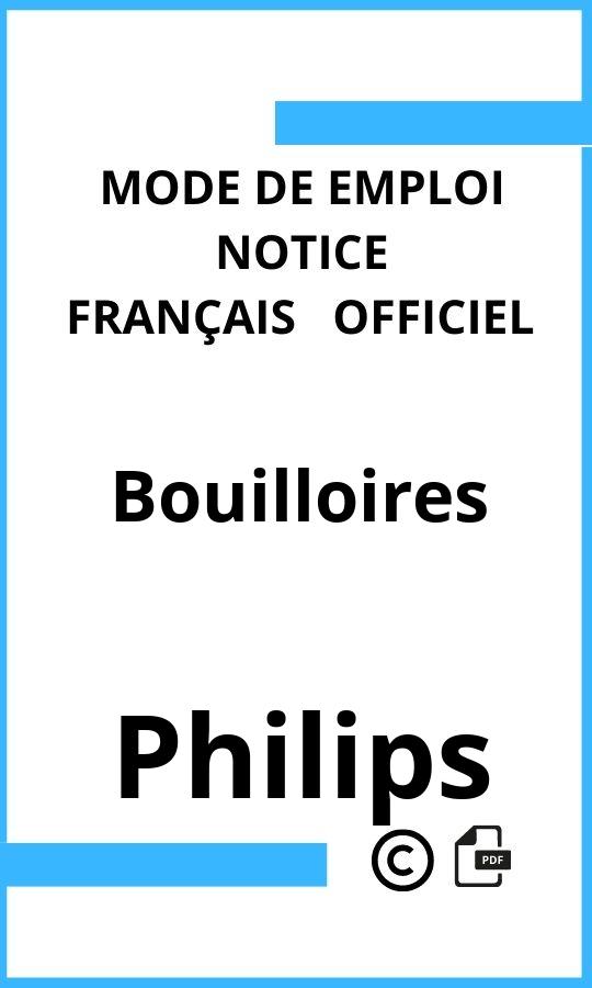 Bouilloires Philips Mode d'emploi Français