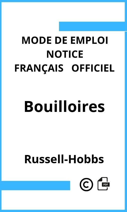 Russell-Hobbs Bouilloires Mode d'emploi Français