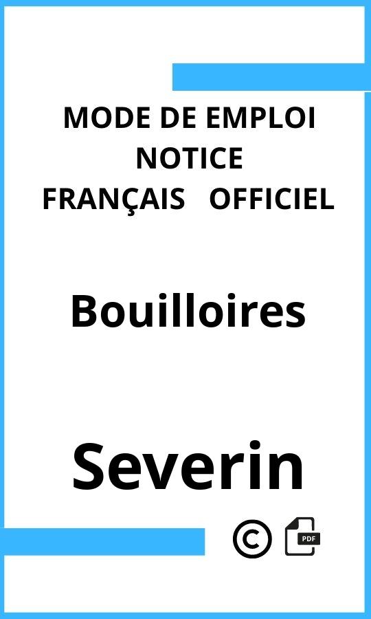 Mode d'emploi four Severin Bouilloires Français