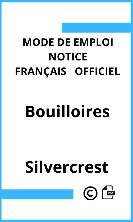 Bouilloires Silvercrest Mode d'emploi Français